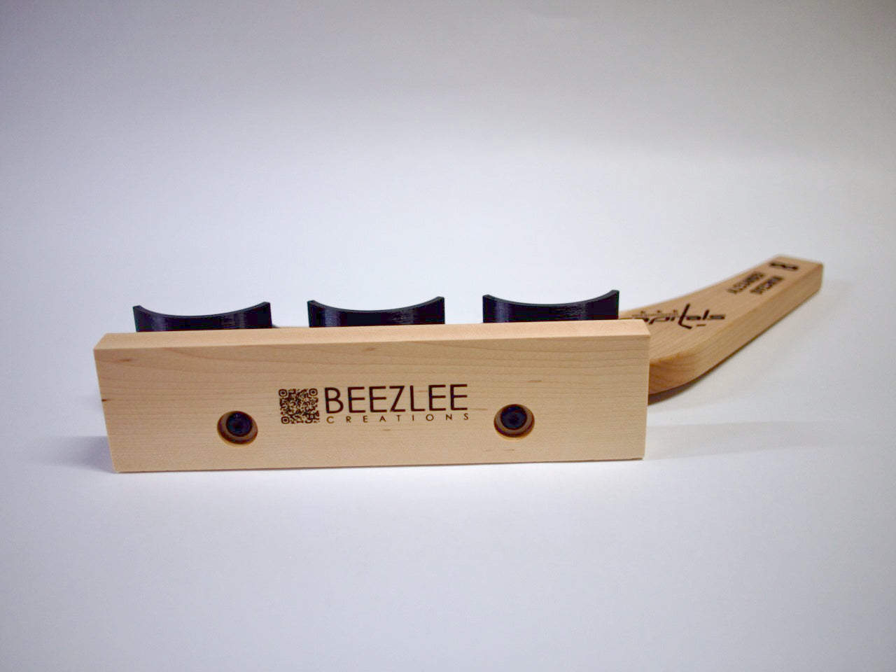 Hat Trick Holder – Freestanding 3-Puck Display with Team & Player Engraving-SQ8754092