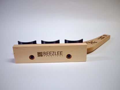 Hat Trick Holder – Freestanding 3-Puck Display with Team & Player Engraving-SQ8754092